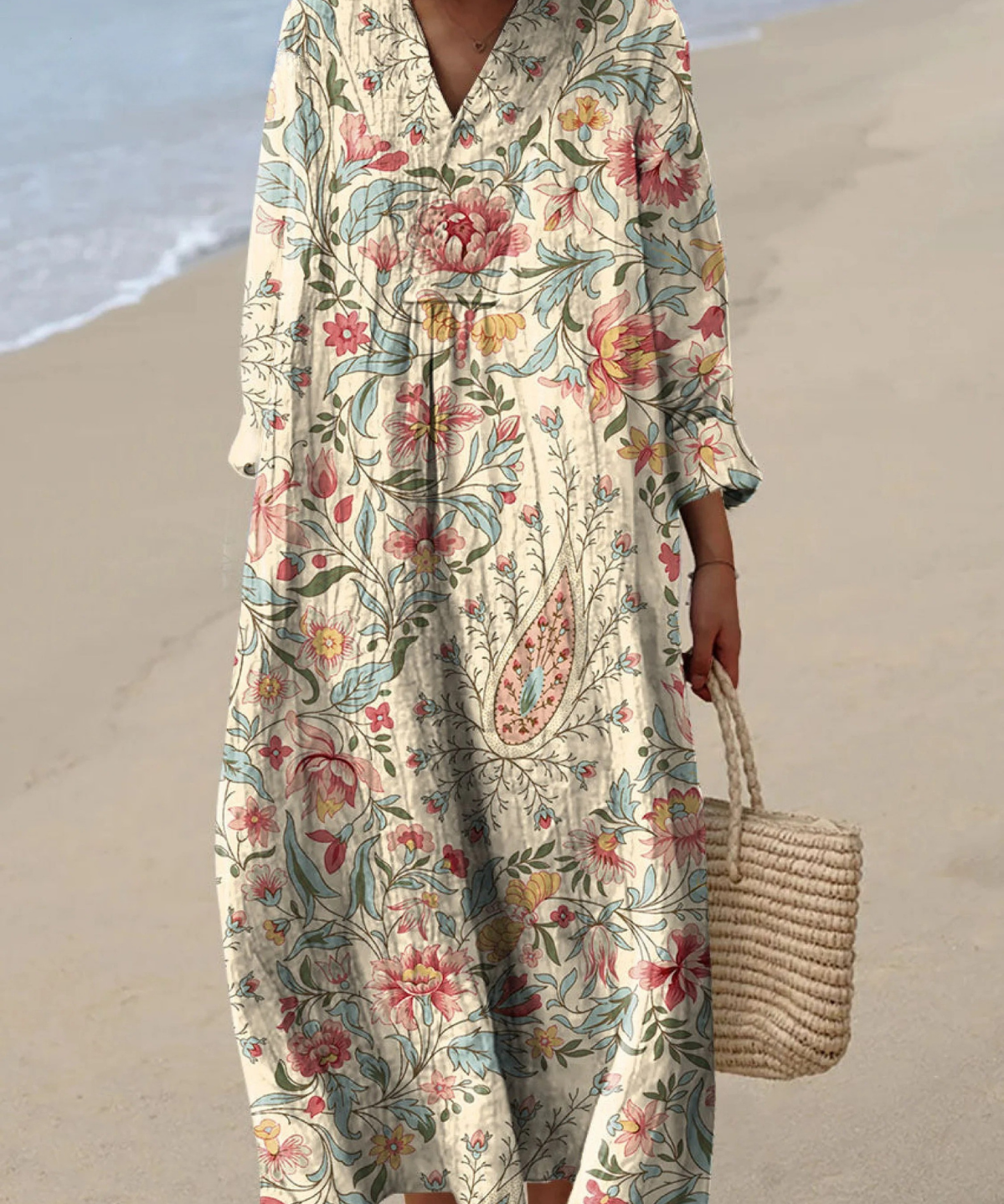 Soraya | Airy Spring Dress with Long Sleeves
