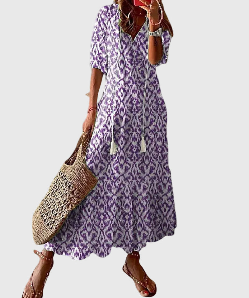 Amalia | Boho Vintage Summer Maxi Dress
