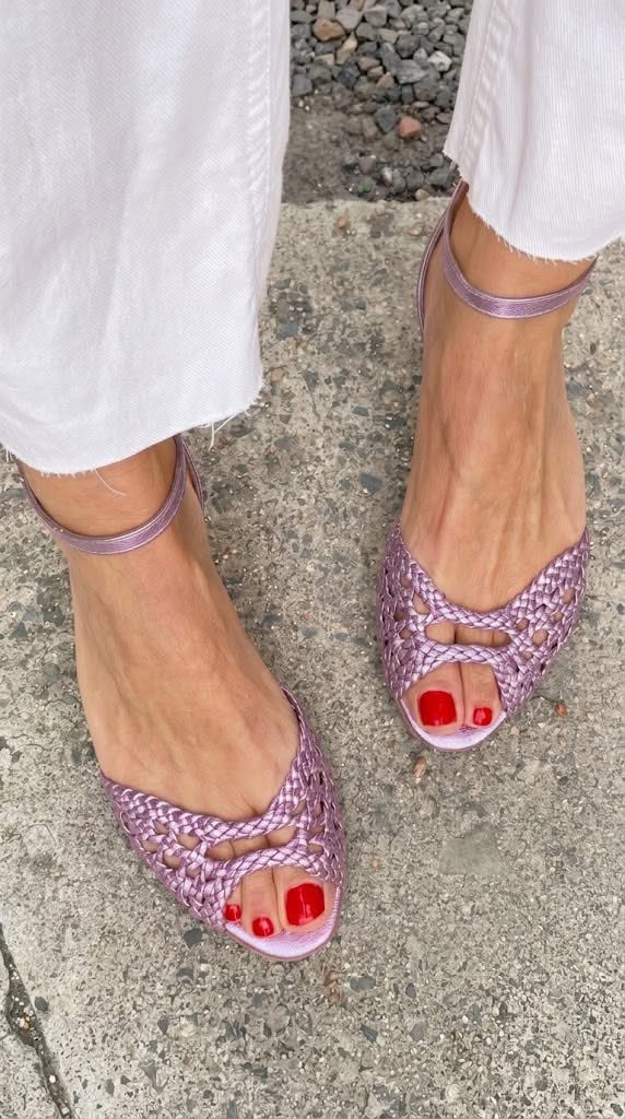 Isadora | Gold Braided Sandals