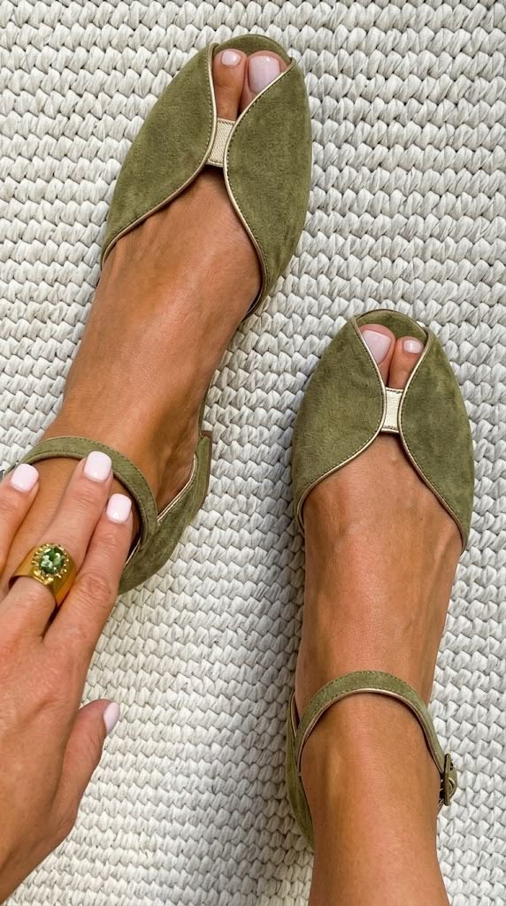 Olivia | Stylish Sage Green Sandals