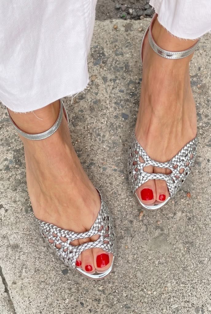 Isadora | Gold Braided Sandals