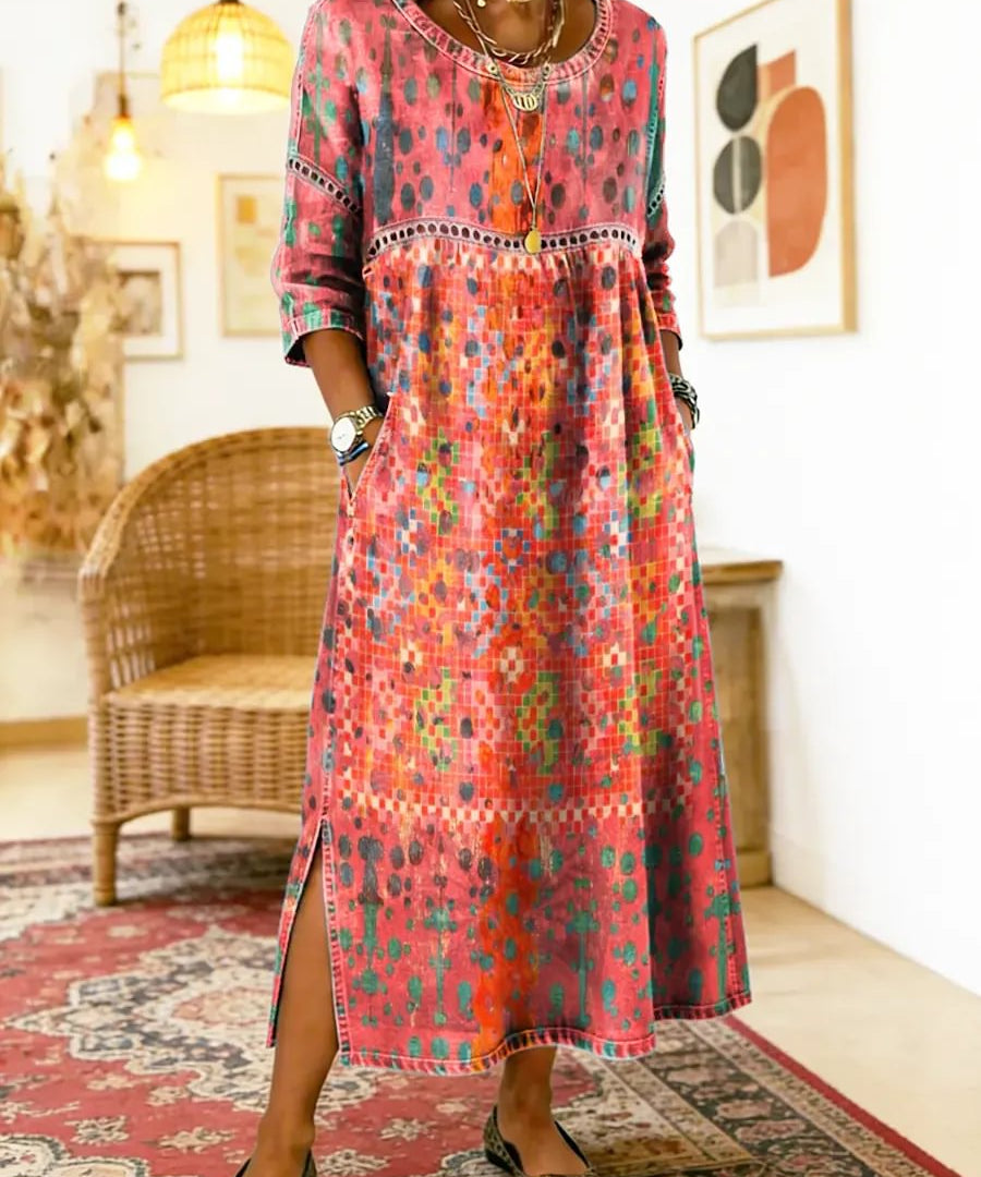 Gracie | Printed Midi Dress