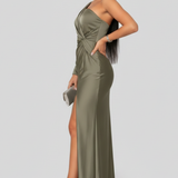 Alice | Refined Silhouette Elegant Special Occasion Maxi Dress