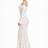Annie | Sculpting Mesh Lined Stretch Floral Lace Dress