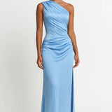 Aurora | Asymmetric Draped One-Shoulder Maxi Dress