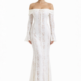 Annie | Sculpting Mesh Lined Stretch Floral Lace Dress
