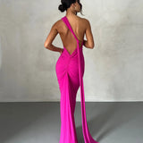 Tina | Versatile Sash One-Shoulder Grecian Maxi Dress