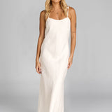 Bow | Bias Cut Bow-Strap Maxi Dress