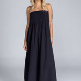 Carmelita | Strapless Shirred Maxi Dress