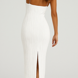 Lumin | Textured Effortless Elegance Midi Dress
