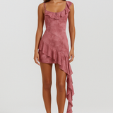 Ayla | Ruffled Asymmetrical Mini Dress
