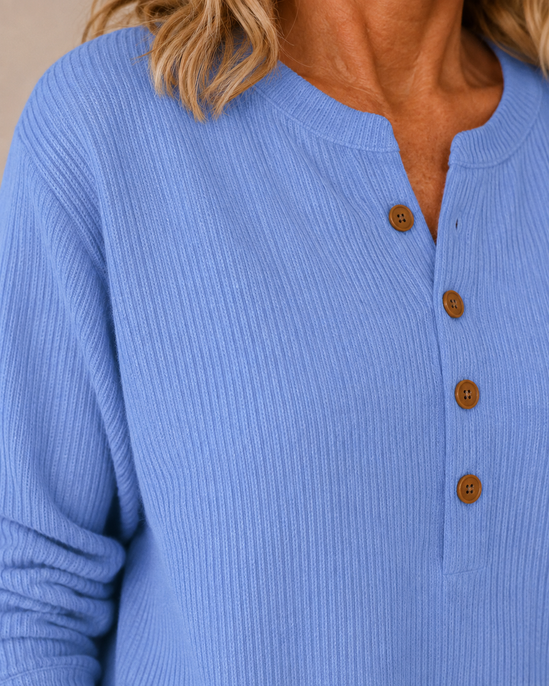 Comfortable Button Sweater