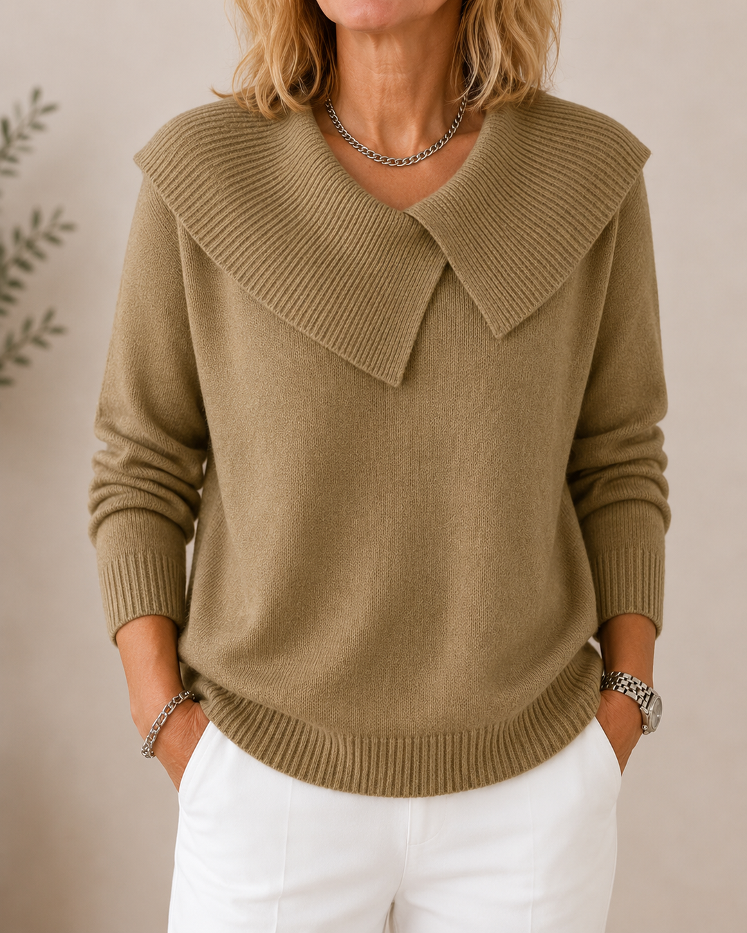 Soft Funnel Neck Sweater