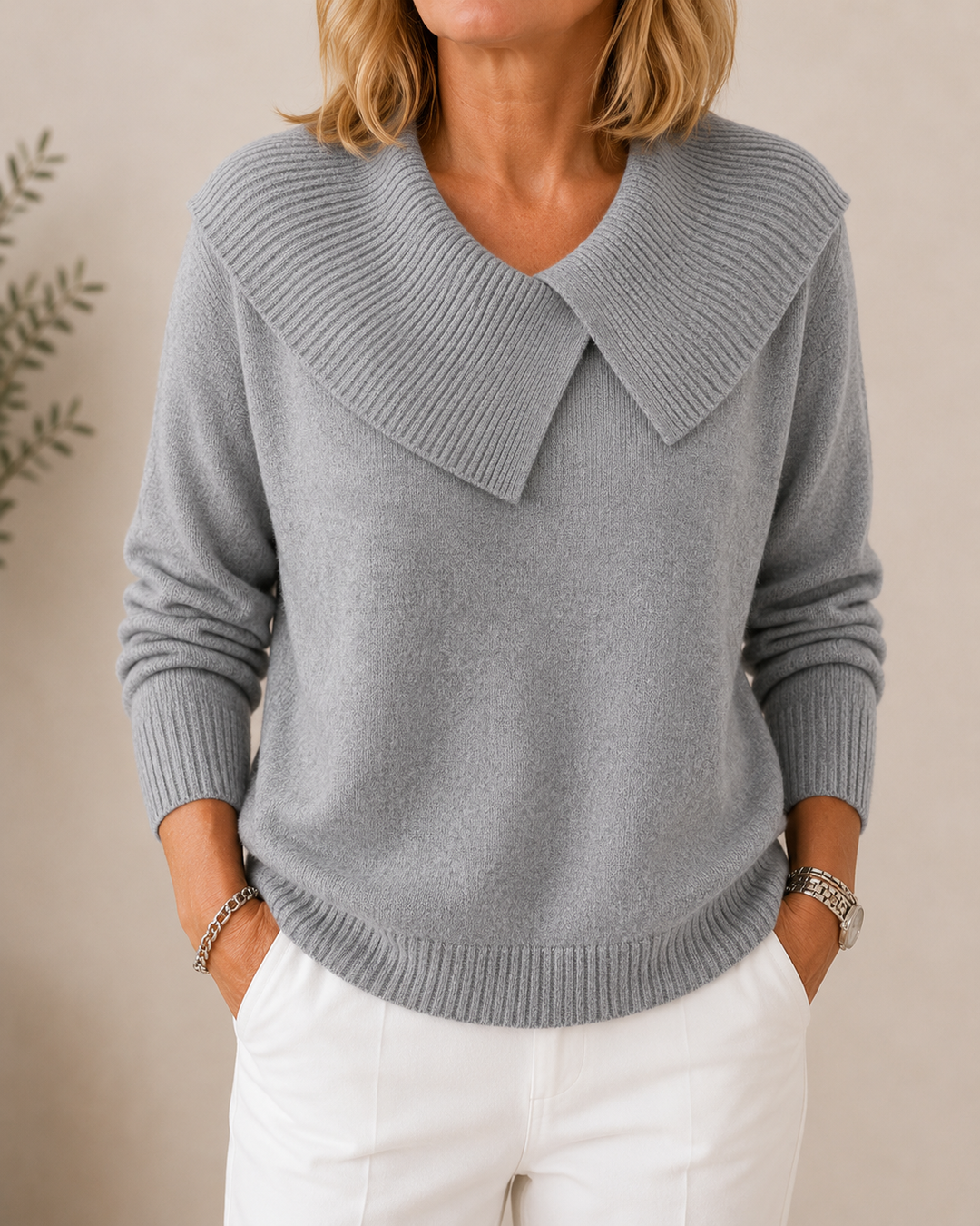 Soft Funnel Neck Sweater