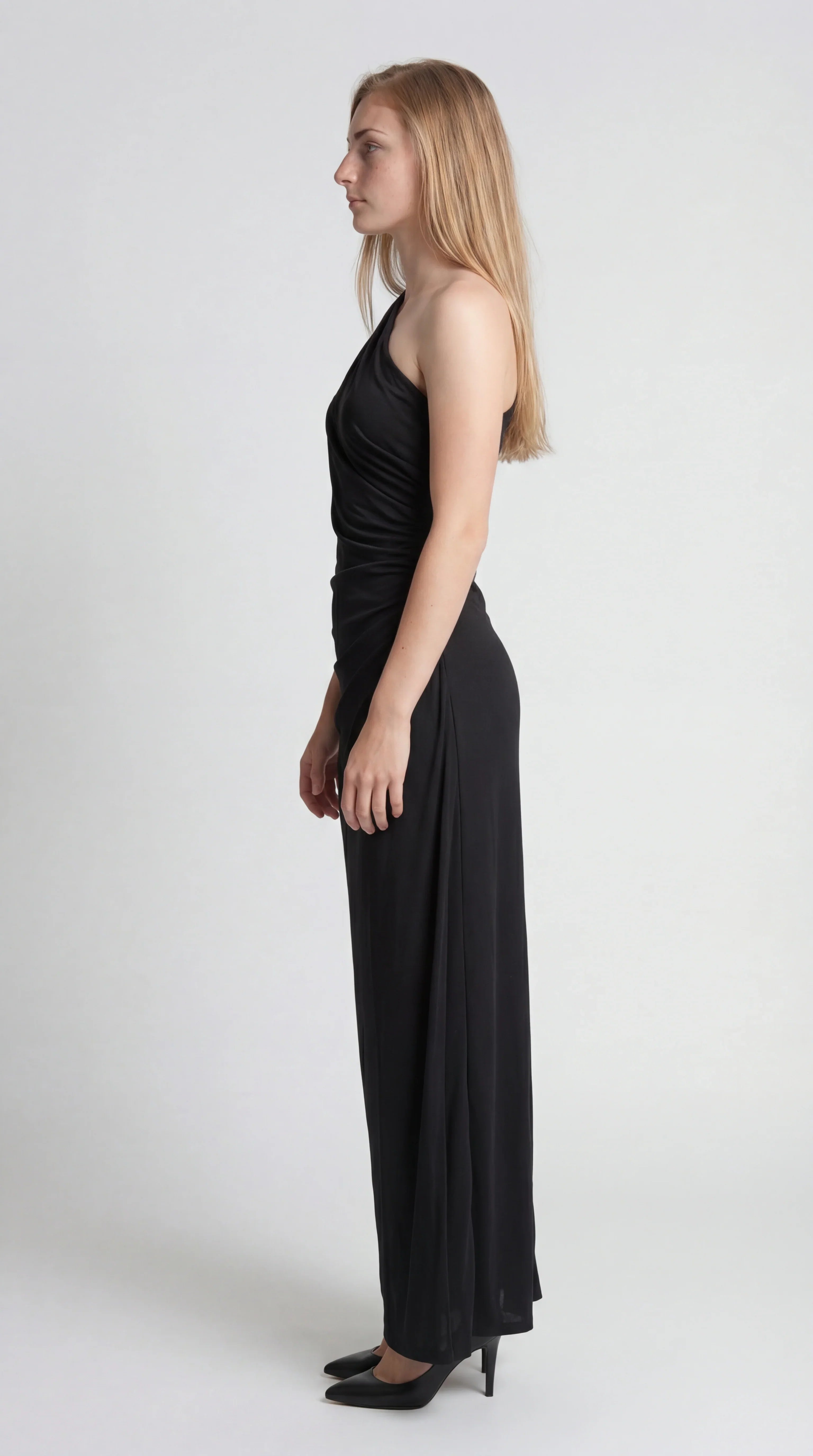 Aurora | Asymmetric Draped One-Shoulder Maxi Dress - Isabel Lavigne