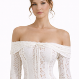 Annie | Sculpting Mesh Lined Stretch Floral Lace Dress