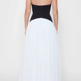 Leia | Sculpting Corset Waist Plunge Halterneck Maxi Dress