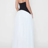 Leia | Sculpting Corset Waist Plunge Halterneck Maxi Dress