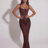 Eleonora | Structured Bodice Sculpted Maxi Dress