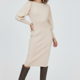 Celeste | Classy Balloon Sleeve Dress
