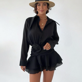 Odette | Classic Black Mini Dress