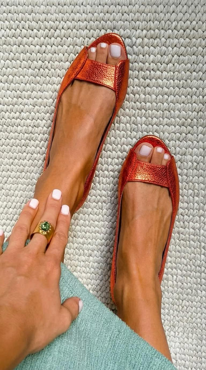 Adelina | Luxe Comfort Gold Sandals
