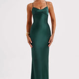 Macie | Fluid Body-Skimming Fit Sweetheart Maxi Gown