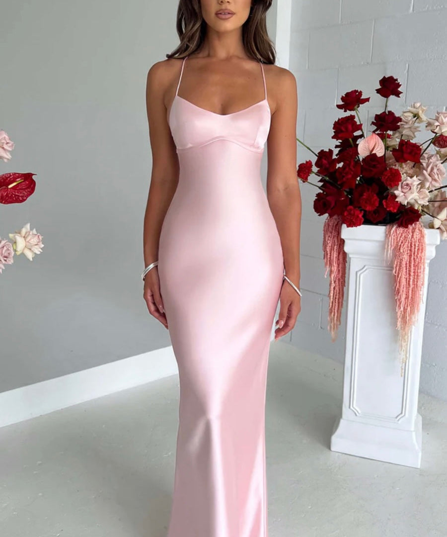 Macie | Fluid Body-Skimming Fit Sweetheart Maxi Gown