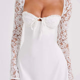 Jasmine | Sculpted Bust Luxury Lace Mini Dress
