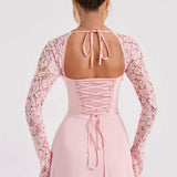 Jasmine | Sculpted Bust Luxury Lace Mini Dress