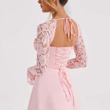 Jasmine | Sculpted Bust Luxury Lace Mini Dress