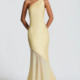 Feline | Bias-Cut Fluid Layered Skirt Sculpted Maxi Dress