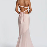 Feline | Bias-Cut Fluid Layered Skirt Sculpted Maxi Dress