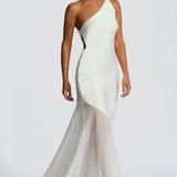 Feline | Bias-Cut Fluid Layered Skirt Sculpted Maxi Dress