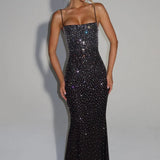 Luminara | Shimmering Refined Opulence Sculpted Maxi Dress