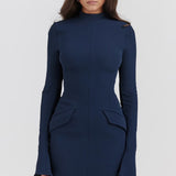 Blaire | Clean Silhouette Modern Tailored Chic Mini Dress
