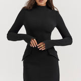 Blaire | Clean Silhouette Modern Tailored Chic Mini Dress
