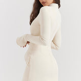 Blaire | Clean Silhouette Modern Tailored Chic Mini Dress