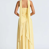 Donna | Asymmetrical Strapless Sculpted Maxi Dress