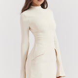 Blaire | Clean Silhouette Modern Tailored Chic Mini Dress