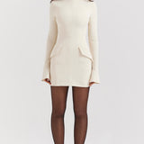 Blaire | Clean Silhouette Modern Tailored Chic Mini Dress