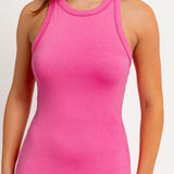 Claire | Comfort Fit Versatile Sleeveless Crew Neck Tank Top Midi Dress