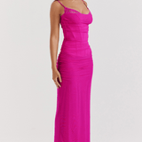 Larissa Women’s Maxi Dress | Draped Festive Gown & Stylish Workwear