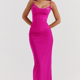 Larissa Women’s Maxi Dress | Draped Festive Gown & Stylish Workwear