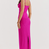 Larissa Women’s Maxi Dress | Draped Festive Gown & Stylish Workwear