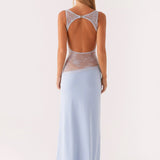 Lucinda | Open Back Lace Panel Maxi Dress