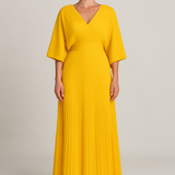 Maddy | Sophisticated Summer Vibrant Pleated Maxi Dress