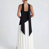 Aveline | Strapless Maxi Dress Thigh-High Split