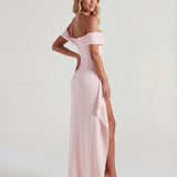 Belle | Bodycon Off-Shoulder Ruched Maxi Dress