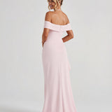 Belle | Bodycon Off-Shoulder Ruched Maxi Dress